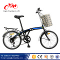 bicicleta plegable bicicleta plegable de freno de 20 pulgadas / color blanco bicicleta / bicicleta plegable con transportista